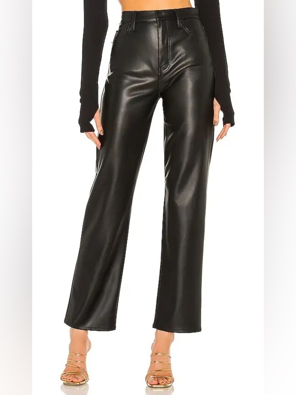 PISTOLA Cassie Faux Leather High-Rise
Straight-Leg Pants for Anthropologie